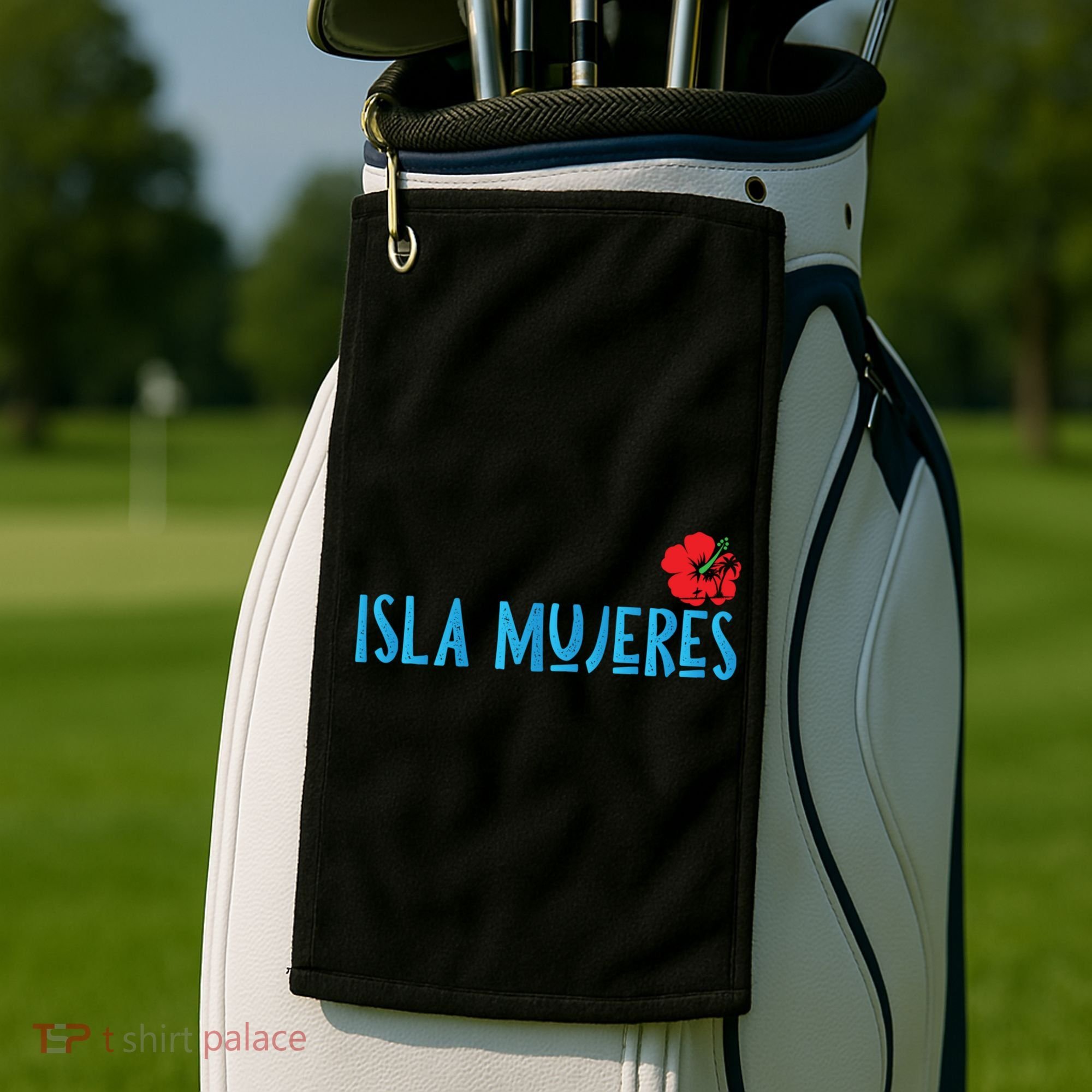 Isla Mujeres Mexico Vacation Souvenirs Matching Family Trip Funny Gift Golf Towel