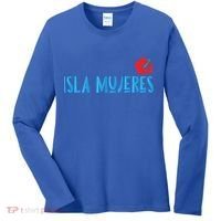 Isla Mujeres Mexico Vacation Souvenirs Matching Family Trip Funny Gift Women's Long Sleeve Shirt thumb 0