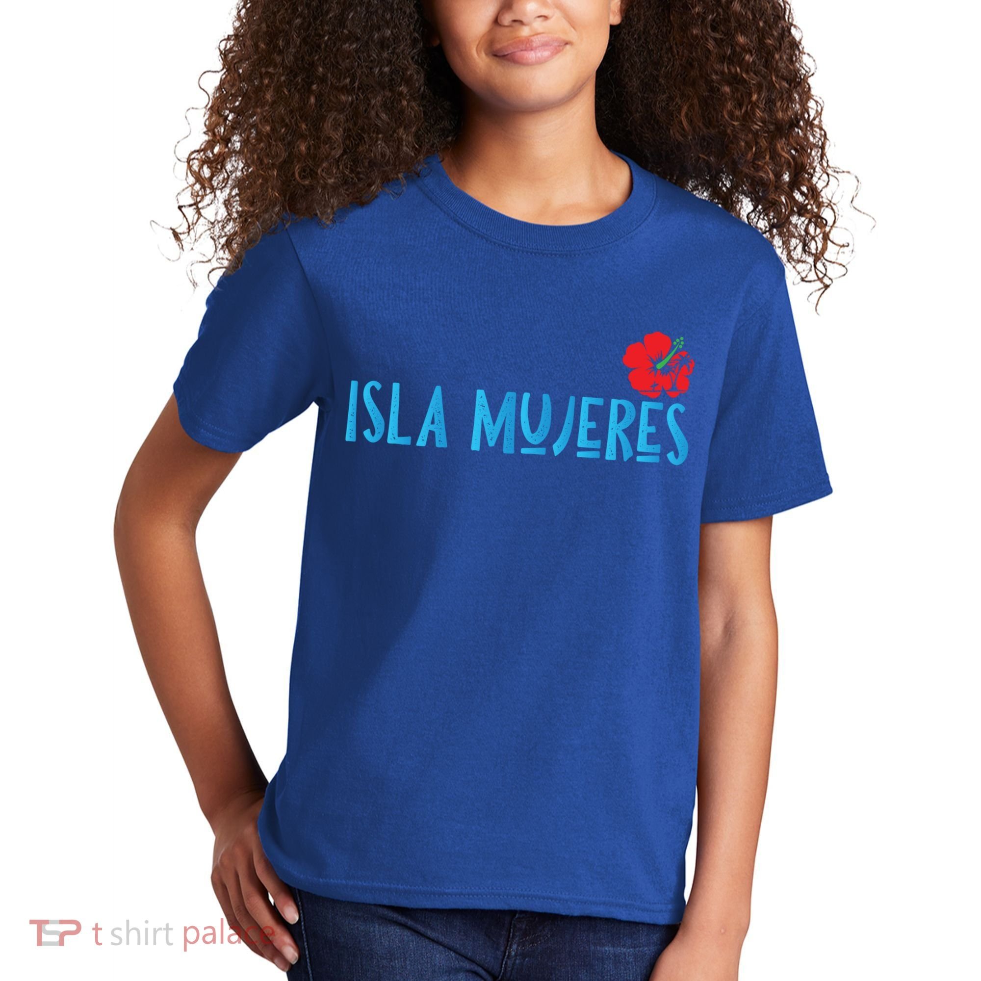Isla Mujeres Mexico Vacation Souvenirs Matching Family Trip Funny Gift Kids T-Shirt