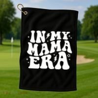 In My Mama Era Cute Mothers Day Golf Towel thumb 1