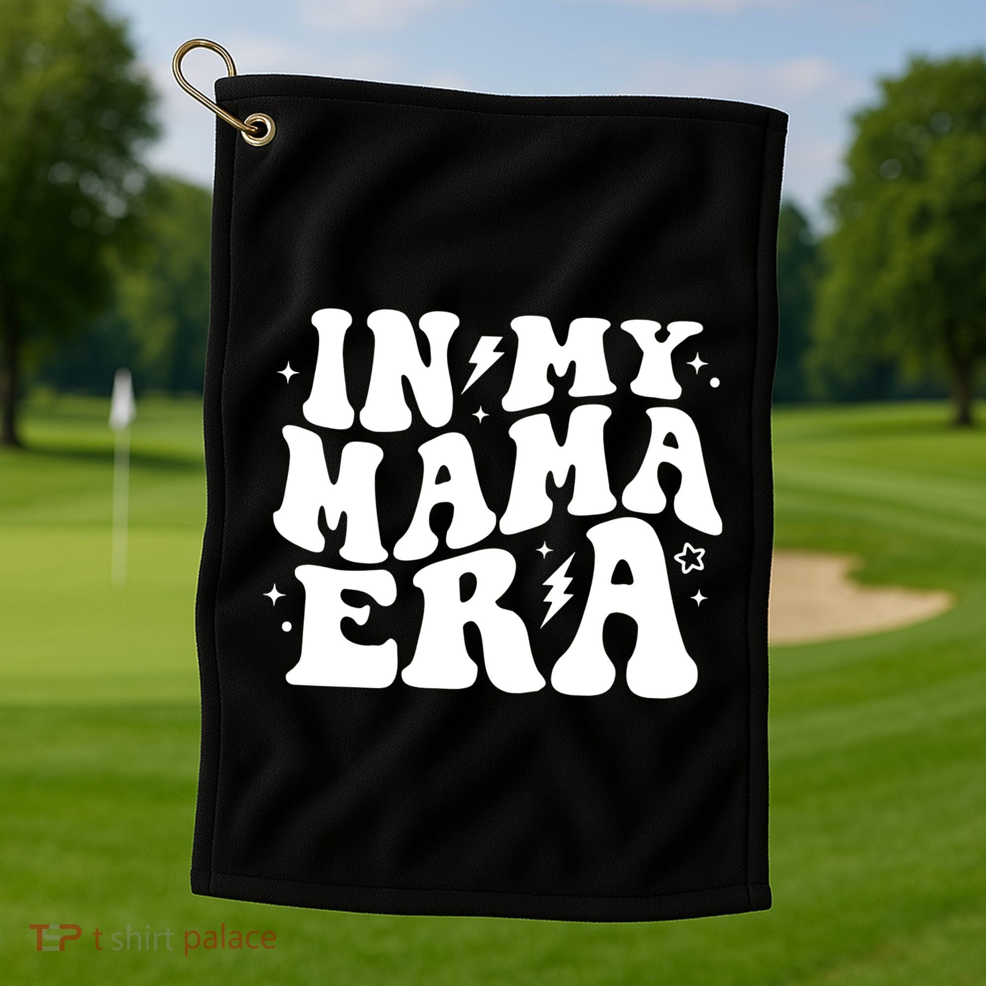 In My Mama Era Cute Mothers Day Golf Towel