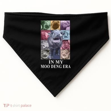 In My Moo Deng Hippo Pygmy Hippopotamus USA-Made Doggie Bandana