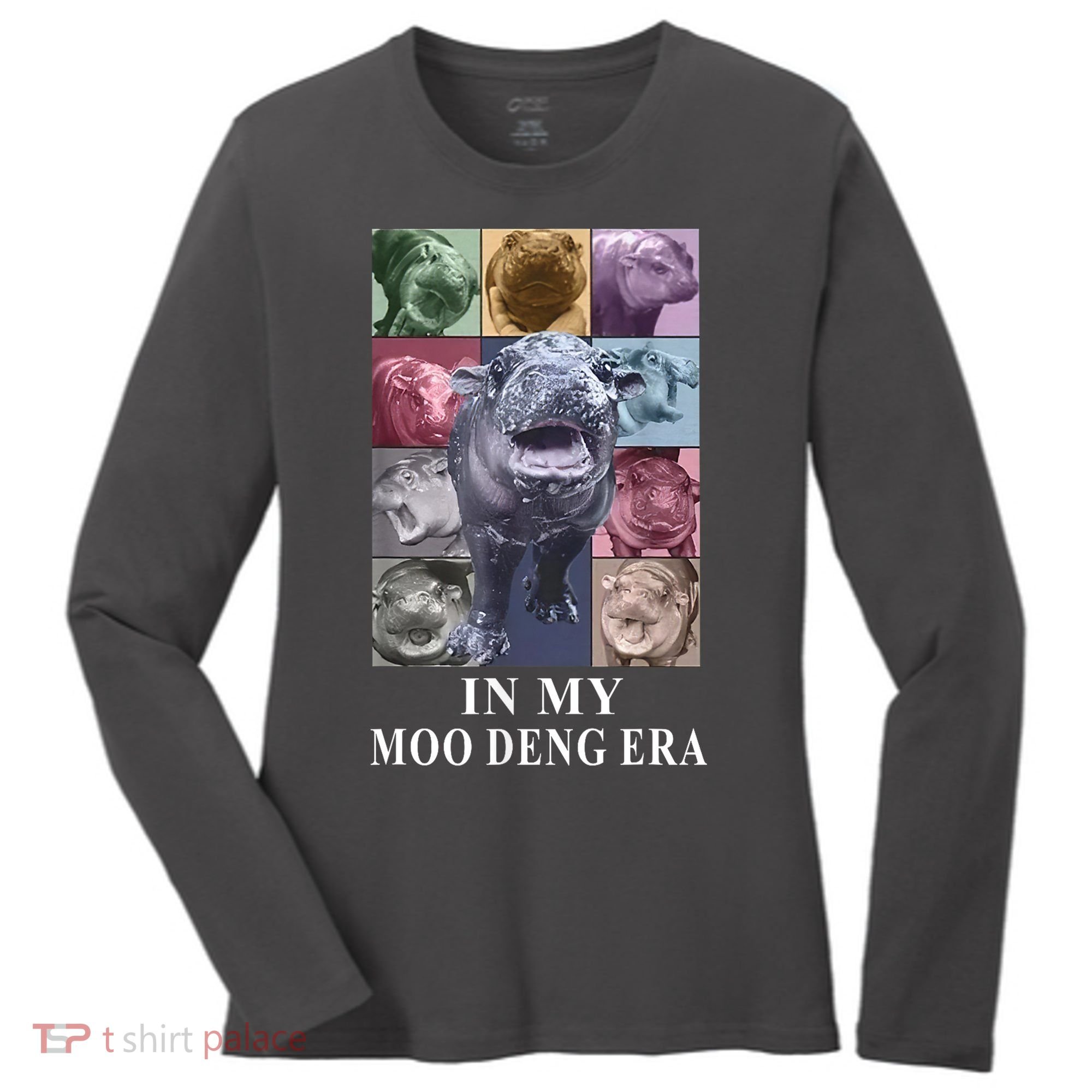 In My Moo Deng Hippo Pygmy Hippopotamus Women's Long Sleeve Shirt