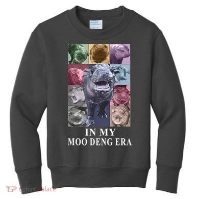 In My Moo Deng Hippo Pygmy Hippopotamus Kids Sweatshirt