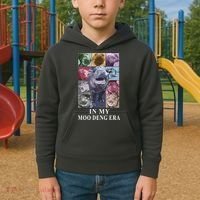 In My Moo Deng Hippo Pygmy Hippopotamus Kids Hoodie thumb 2