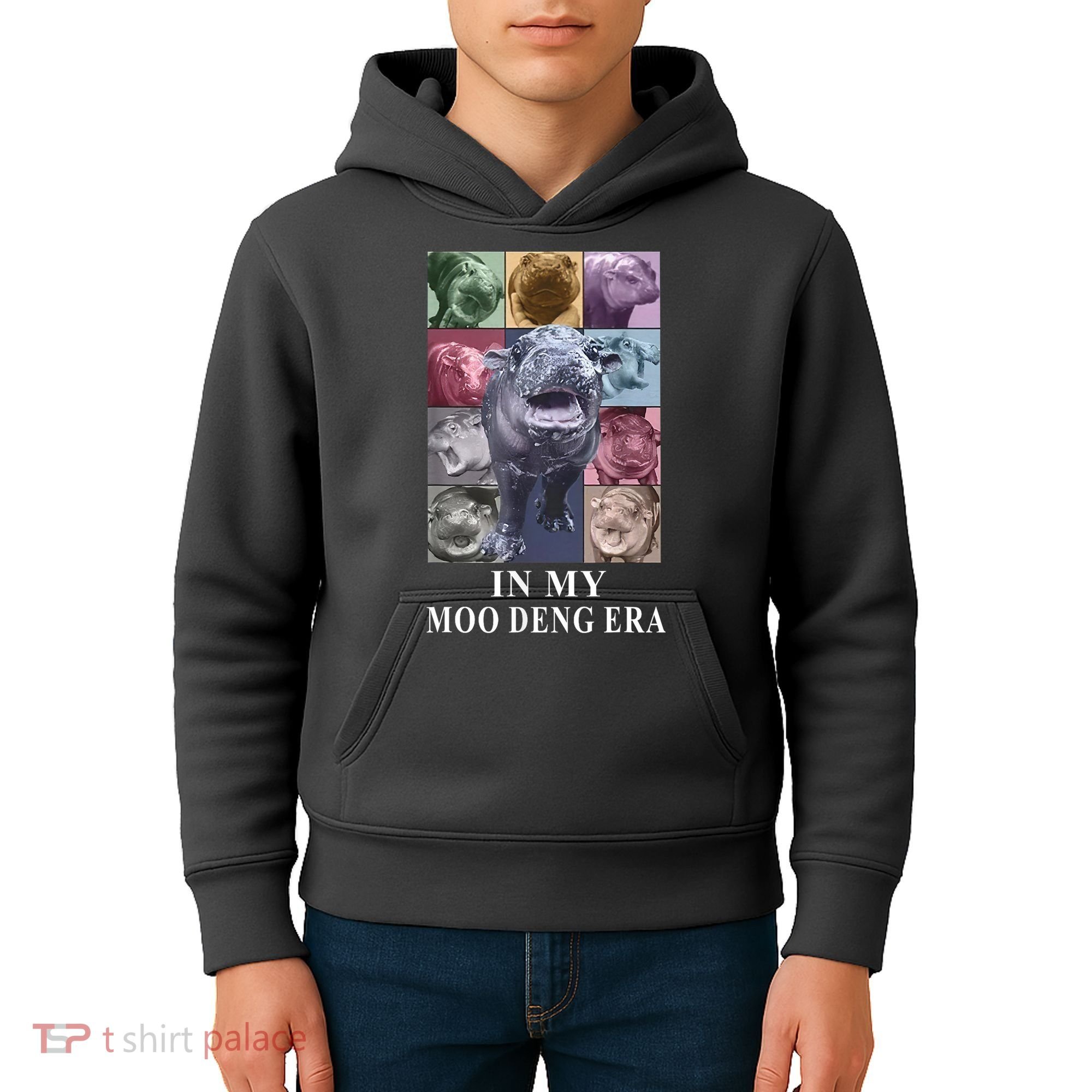In My Moo Deng Hippo Pygmy Hippopotamus Kids Hoodie