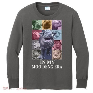 In My Moo Deng Hippo Pygmy Hippopotamus Kids Long Sleeve Shirt