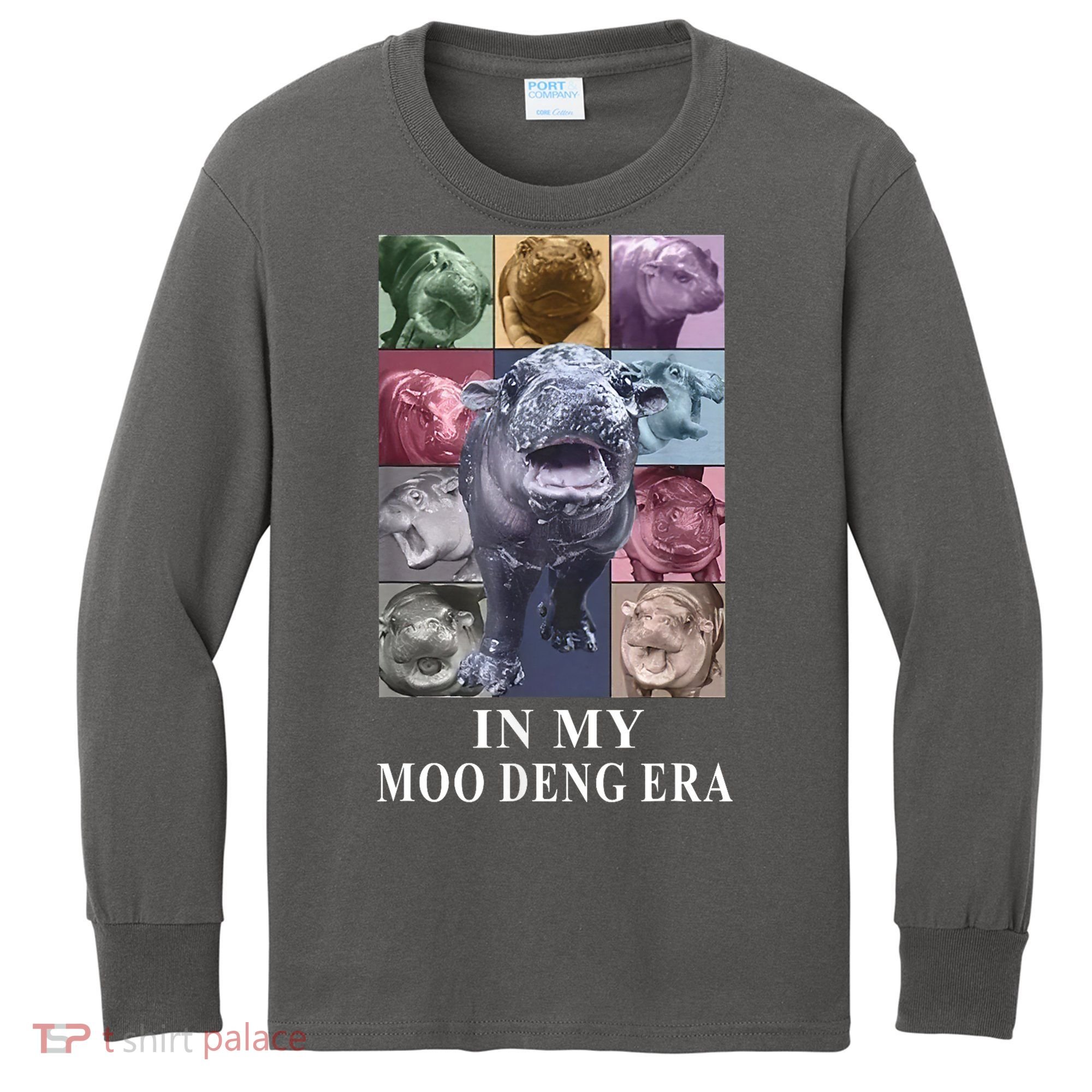 In My Moo Deng Hippo Pygmy Hippopotamus Kids Long Sleeve Shirt