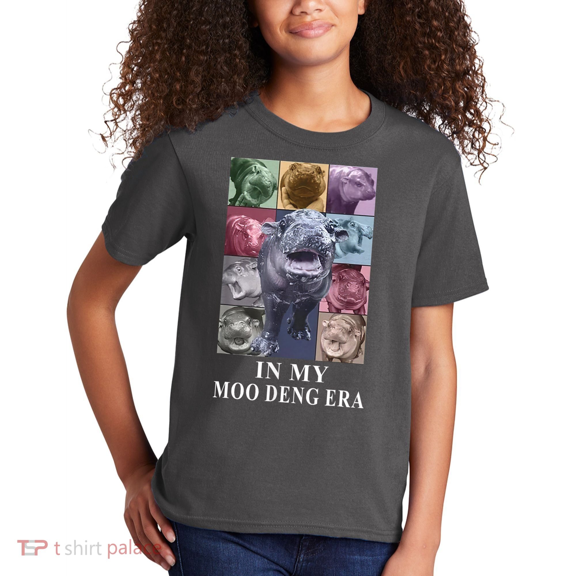 In My Moo Deng Hippo Pygmy Hippopotamus Kids T-Shirt