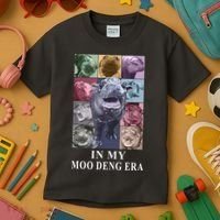 In My Moo Deng Hippo Pygmy Hippopotamus Kids T-Shirt thumb 3