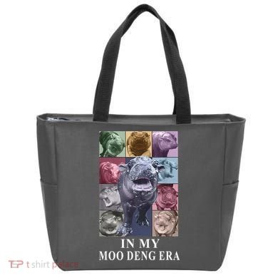 In My Moo Deng Hippo Pygmy Hippopotamus Tote Bag