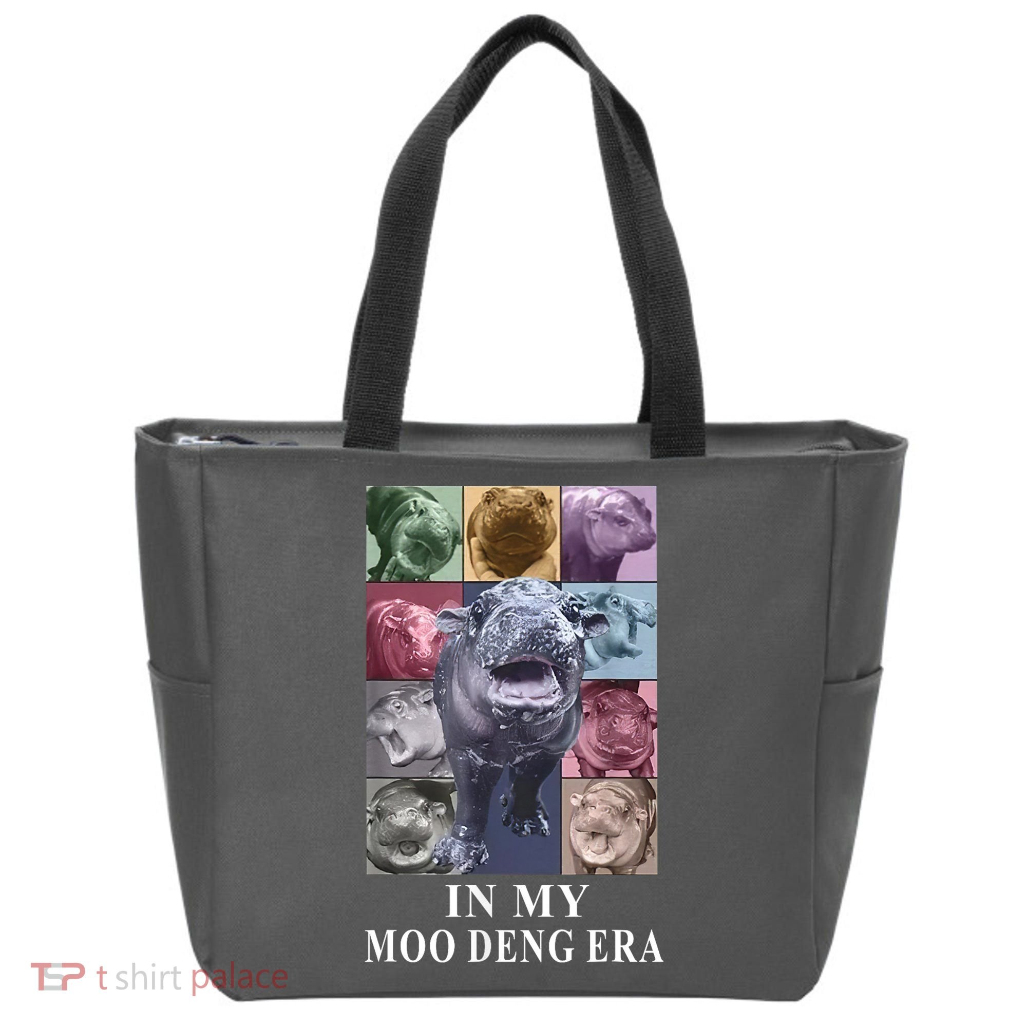 In My Moo Deng Hippo Pygmy Hippopotamus Tote Bag