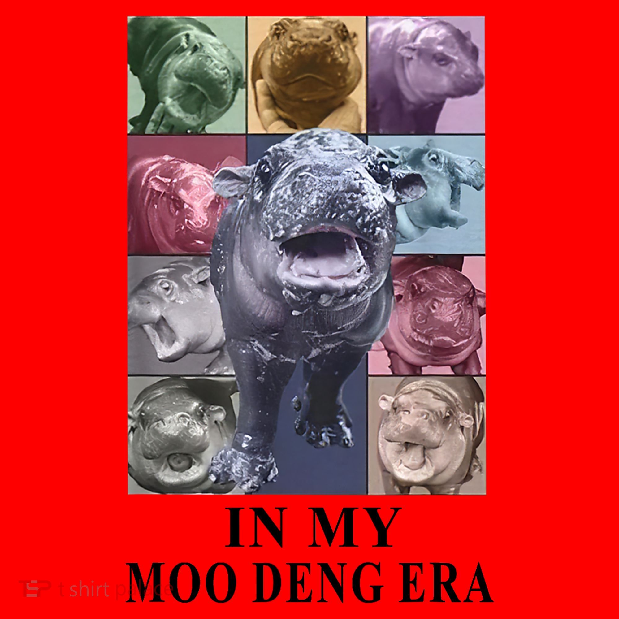 In My Moo Deng Hippo Pygmy Hippopotamus Santa Hat