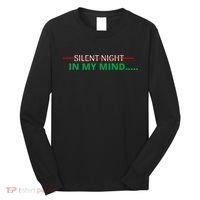 In My Mind Silent Night Ugly Christmas Xmas Sweater Long Sleeve Shirt thumb 0