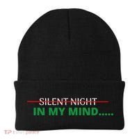 In My Mind Silent Night Ugly Christmas Xmas Sweater Beanie thumb 0