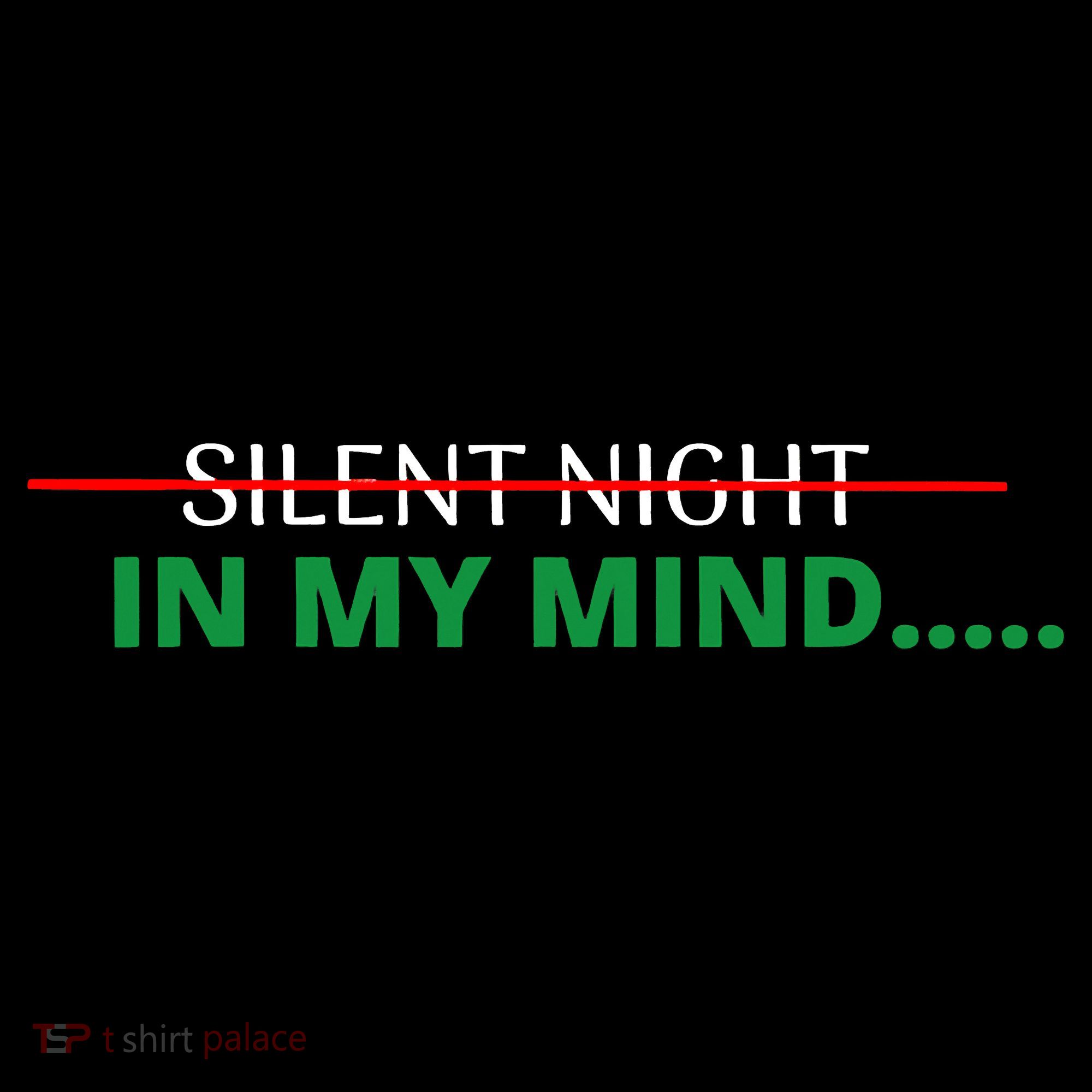 In My Mind Silent Night Ugly Christmas Xmas Sweater Women's Hoodie