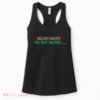 In My Mind Silent Night Ugly Christmas Xmas Sweater Women's Tank Top thumb 0