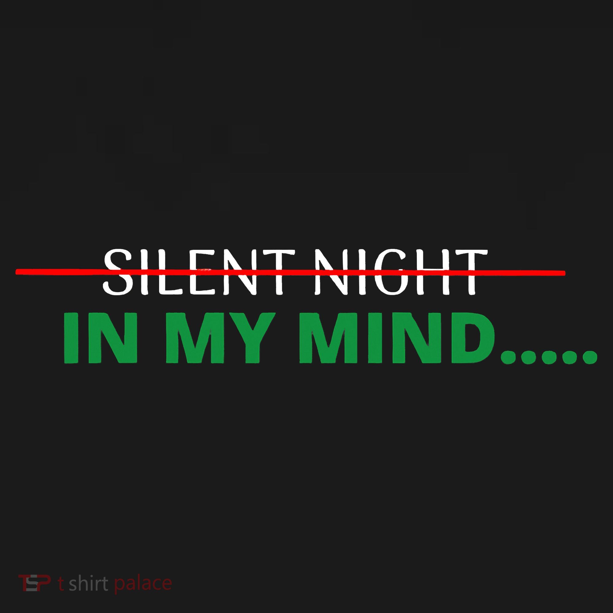 In My Mind Silent Night Ugly Christmas Xmas Sweater Women's Tank Top