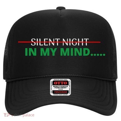 In My Mind Silent Night Ugly Christmas Xmas Sweater Hat