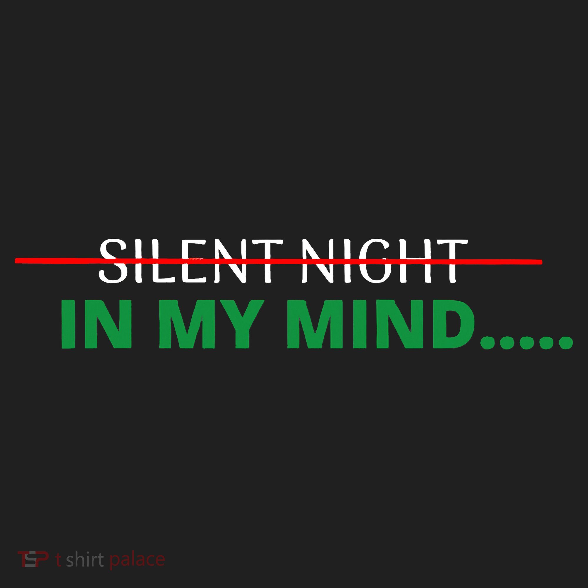 In My Mind Silent Night Ugly Christmas Xmas Sweater Golf Towel