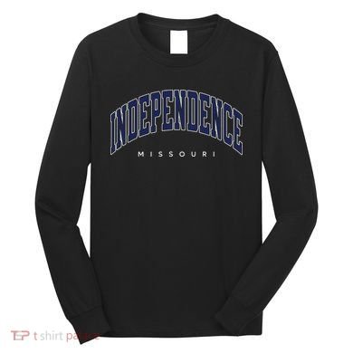 Independence Missouri Mo Varsity Style Long Sleeve Shirt