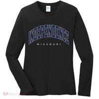 Independence Missouri Mo Varsity Style Women's Long Sleeve Shirt thumb 0