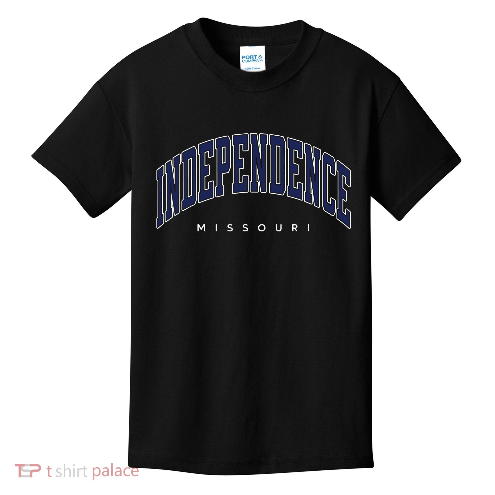 Independence Missouri Mo Varsity Style Kids T-Shirt