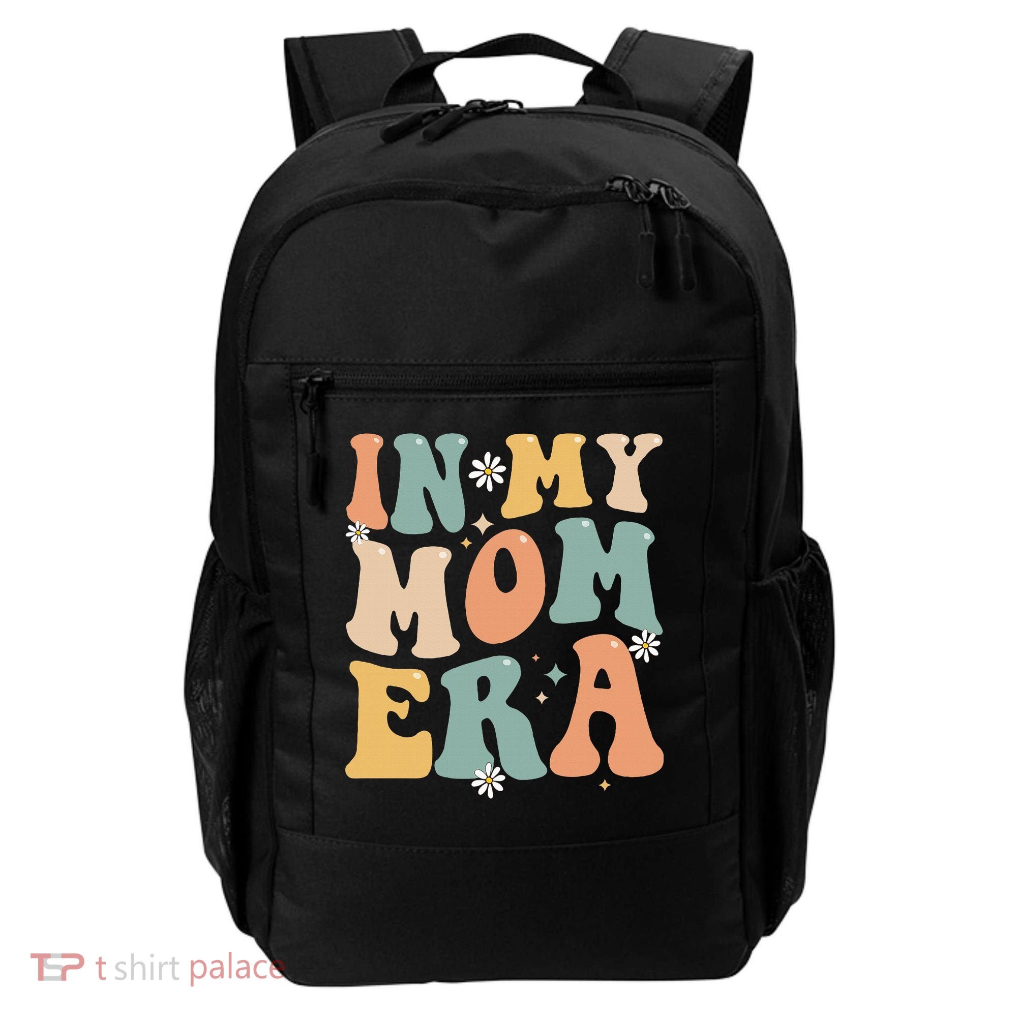 In My Mom Era Lover Groovy Retro Mom Funny Mothers Day Backpack