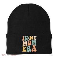 In My Mom Era Lover Groovy Retro Mom Funny Mothers Day Beanie thumb 0
