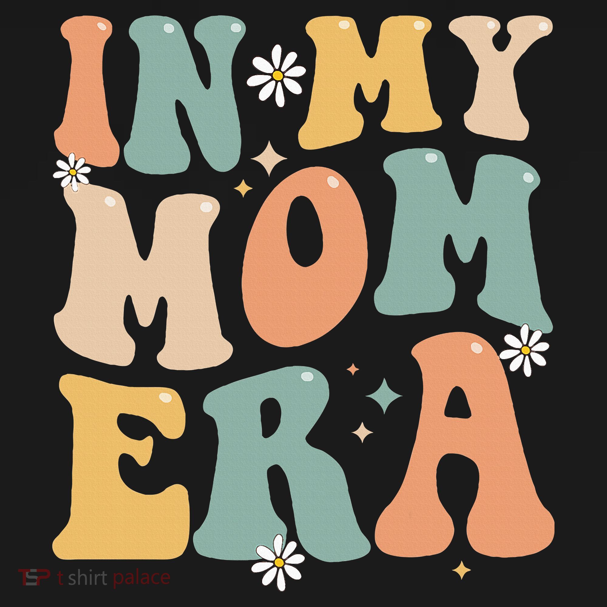 In My Mom Era Lover Groovy Retro Mom Funny Mothers Day Pajama Set