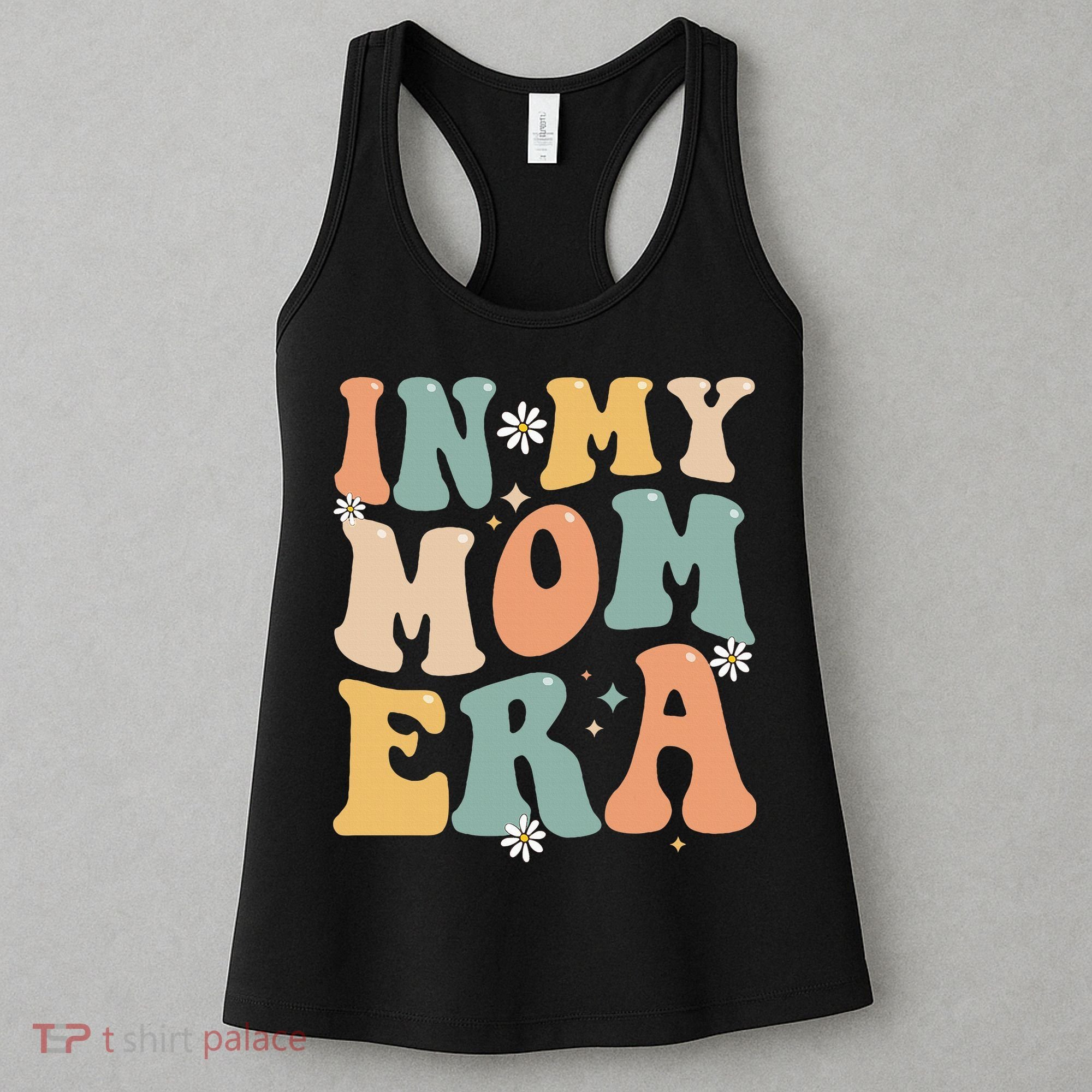 In My Mom Era Lover Groovy Retro Mom Funny Mothers Day Women's Tank Top