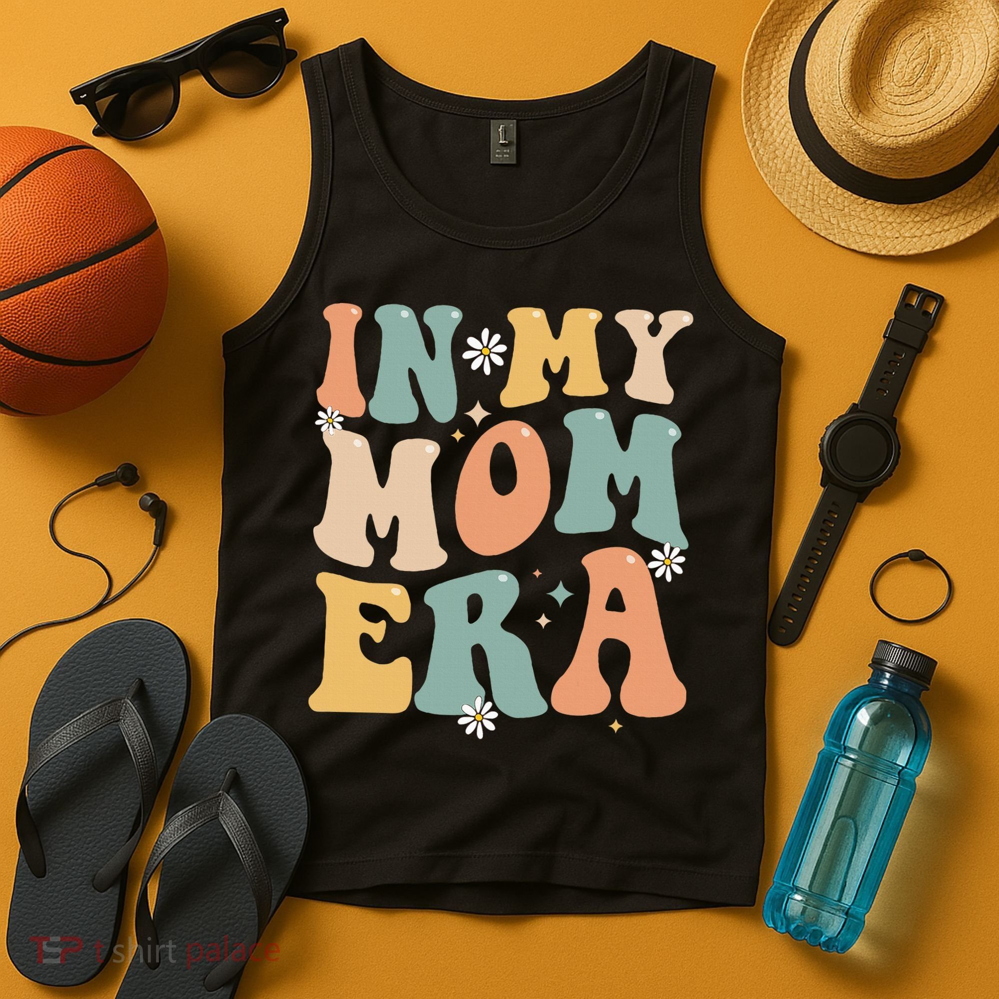 In My Mom Era Lover Groovy Retro Mom Funny Mothers Day Tank Top