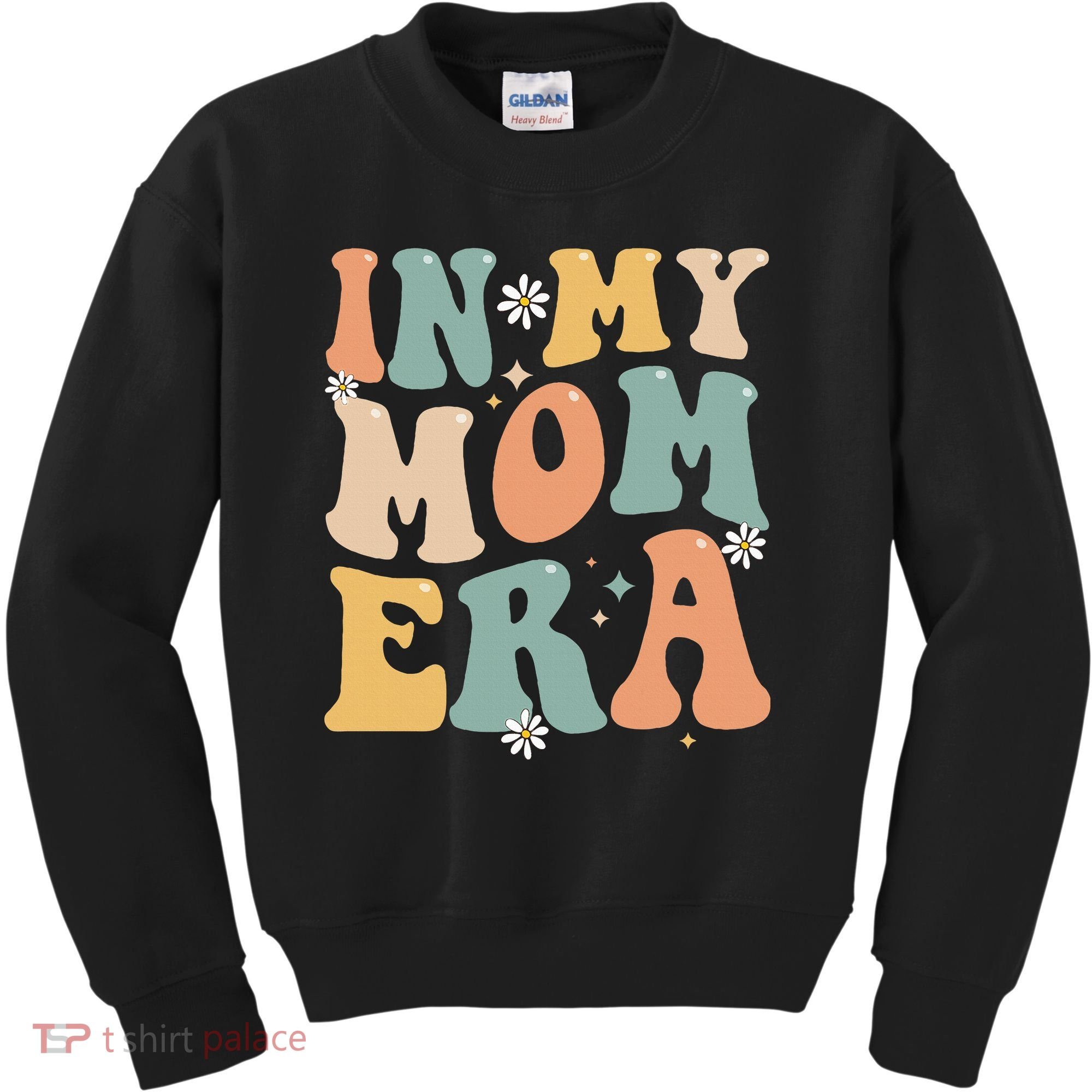 In My Mom Era Lover Groovy Retro Mom Funny Mothers Day Kids Sweatshirt