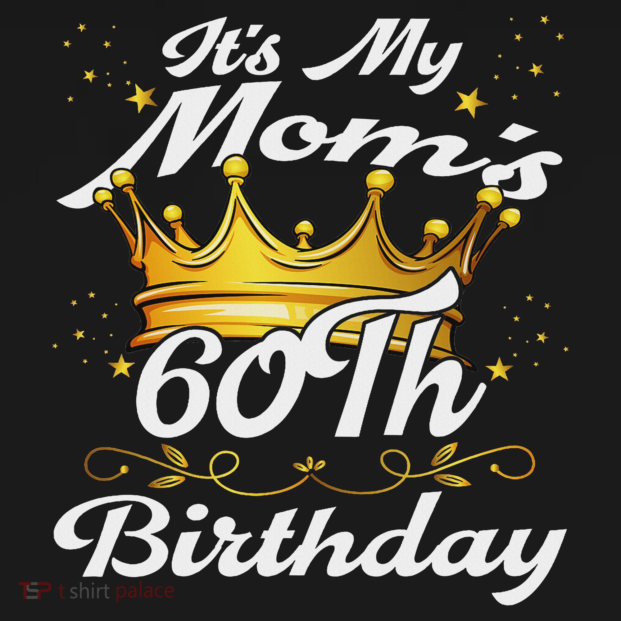 It's My Mom's 60th Birthday Mother's 60th Birthday Crown USA-Made Doggie Bandana