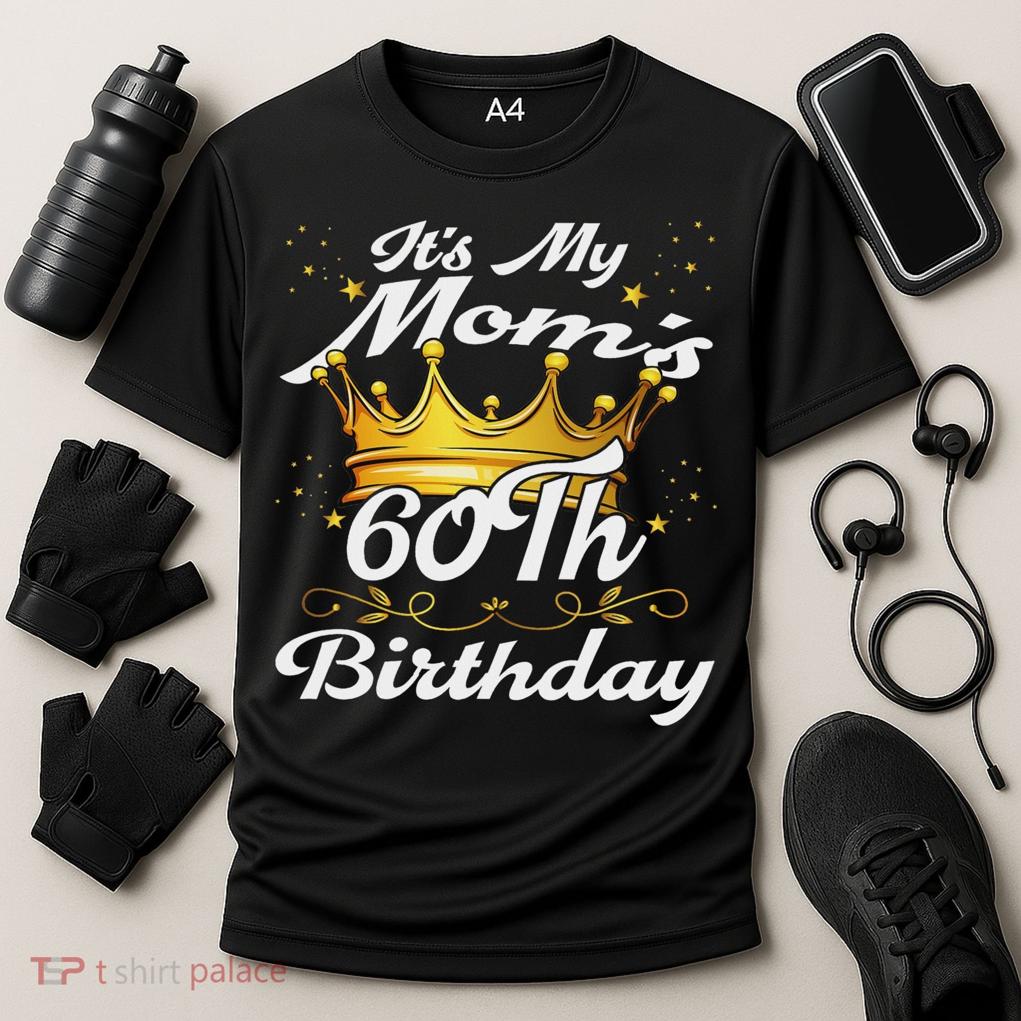 It's My Mom's 60th Birthday Mother's 60th Birthday Crown Cooling Performance Crew T-Shirt