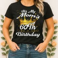It's My Mom's 60th Birthday Mother's 60th Birthday Crown Women's T-Shirt thumb 2