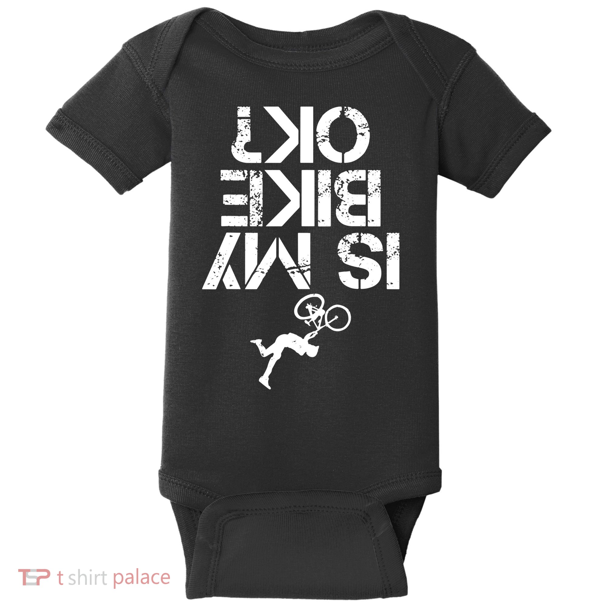 Is My Mountain Bike OK Funny Mountain Biking Biker Gift Baby Bodysuit