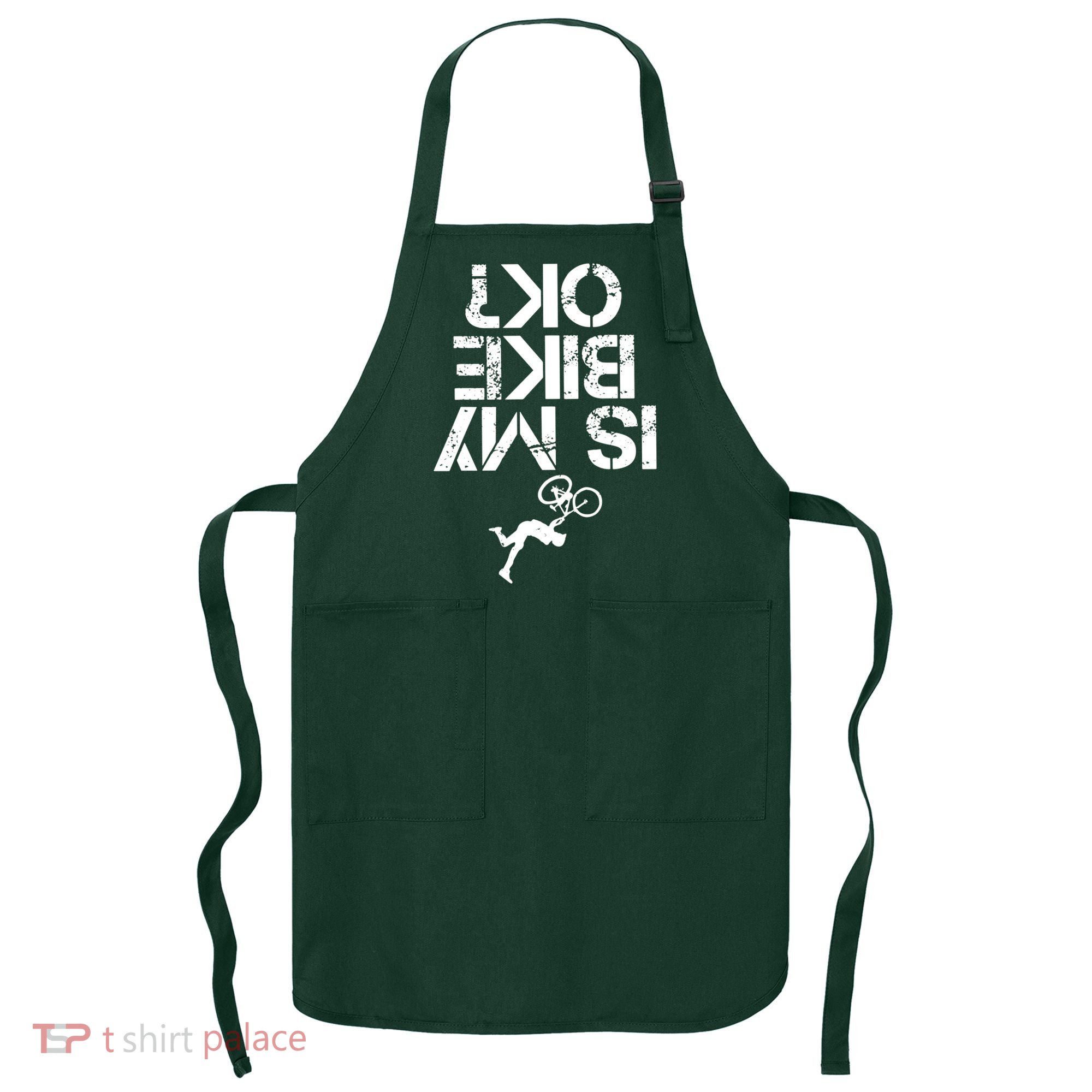 Is My Mountain Bike OK Funny Mountain Biking Biker Gift Apron