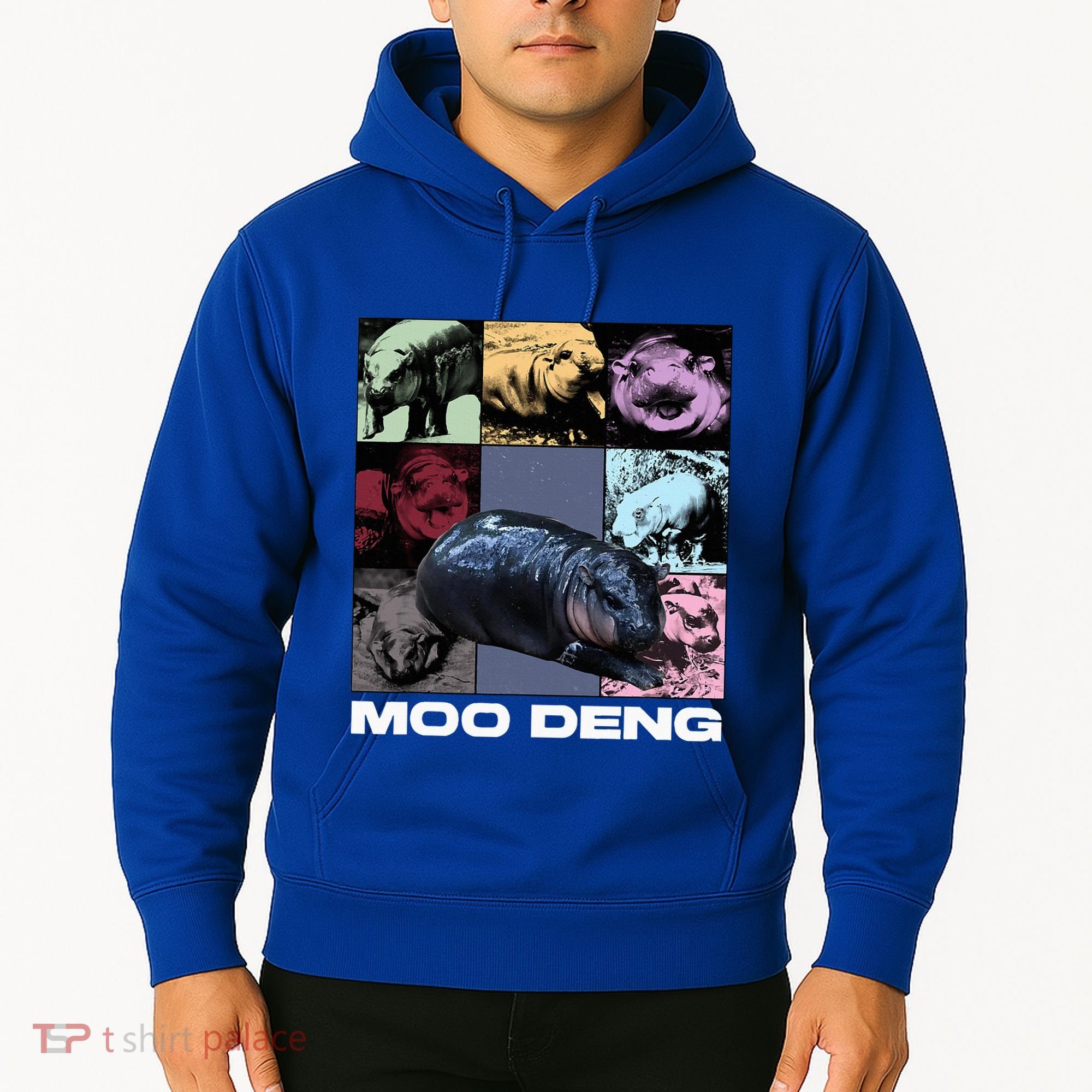 In My Moo Deng Era Funny Cute Baby Hippo Hoodie