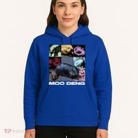 In My Moo Deng Era Funny Cute Baby Hippo Hoodie thumb 5