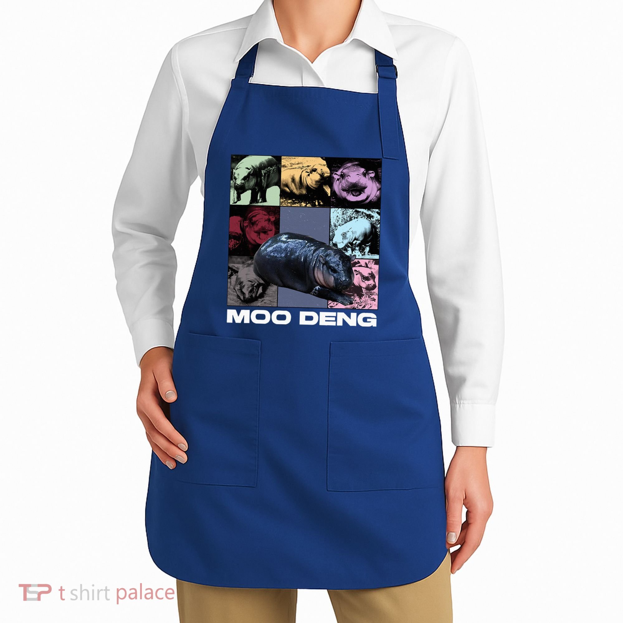 In My Moo Deng Era Funny Cute Baby Hippo Apron