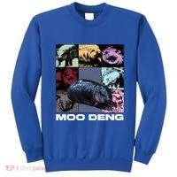 In My Moo Deng Era Funny Cute Baby Hippo Sweatshirt thumb 0
