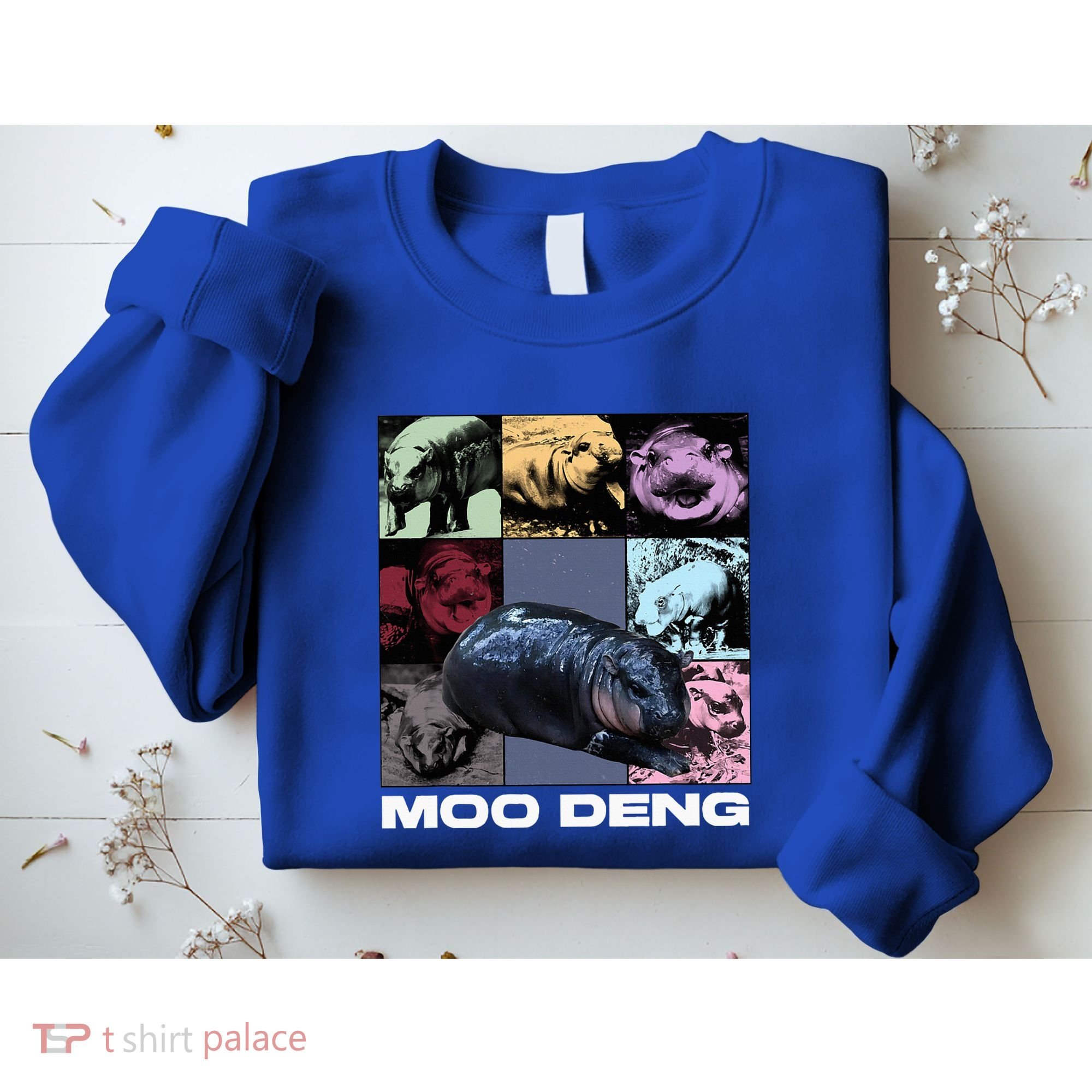 In My Moo Deng Era Funny Cute Baby Hippo Sweatshirt