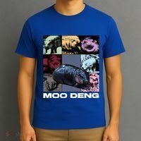 In My Moo Deng Era Funny Cute Baby Hippo T-Shirt thumb 3
