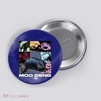 In My Moo Deng Era Funny Cute Baby Hippo Button thumb 0