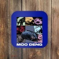 In My Moo Deng Era Funny Cute Baby Hippo Coaster thumb 0