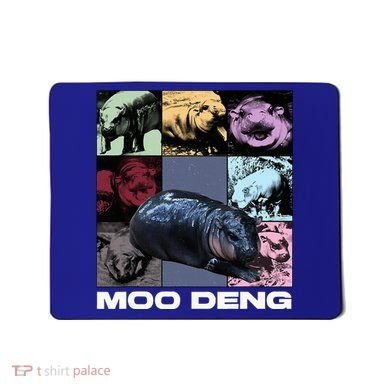 In My Moo Deng Era Funny Cute Baby Hippo Mousepad