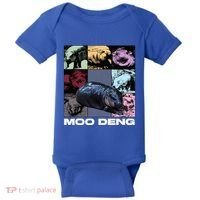 In My Moo Deng Era Funny Cute Baby Hippo Baby Bodysuit thumb 0