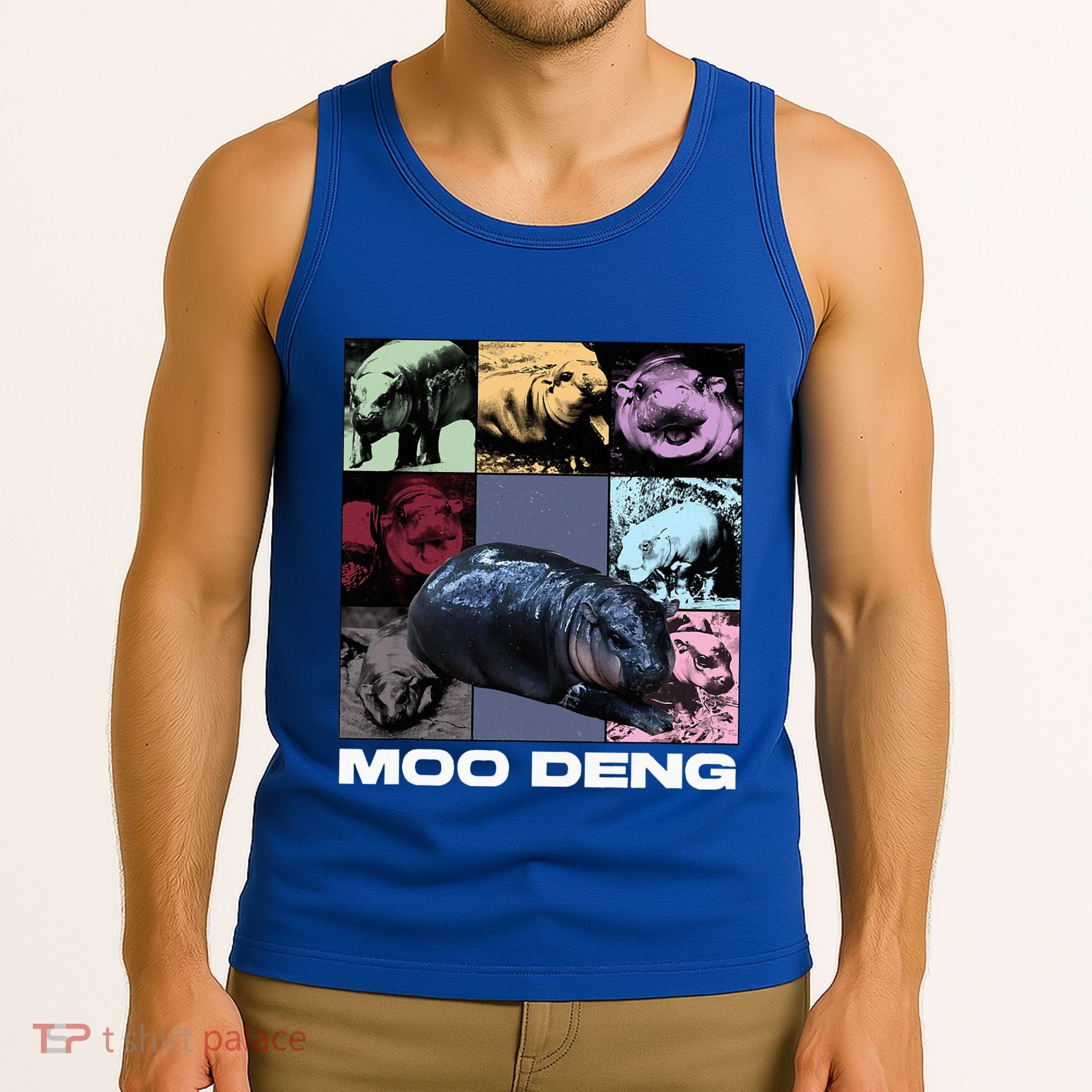 In My Moo Deng Era Funny Cute Baby Hippo Tank Top