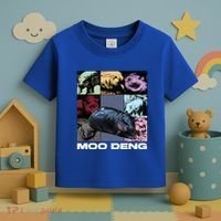 In My Moo Deng Era Funny Cute Baby Hippo Toddler T-Shirt thumb 3